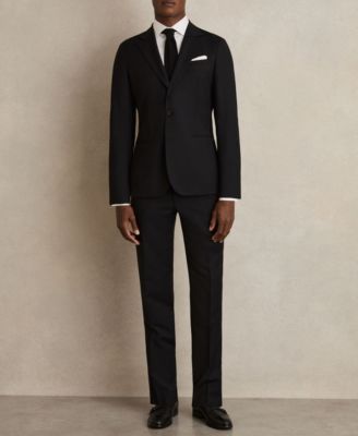 Men's Cotton-Satin Cutaway-Collar Slim-Fit Dress Shirt