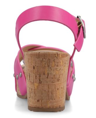 Womens Valentina Comfort System Ankle Strap Platform Dress Sandals