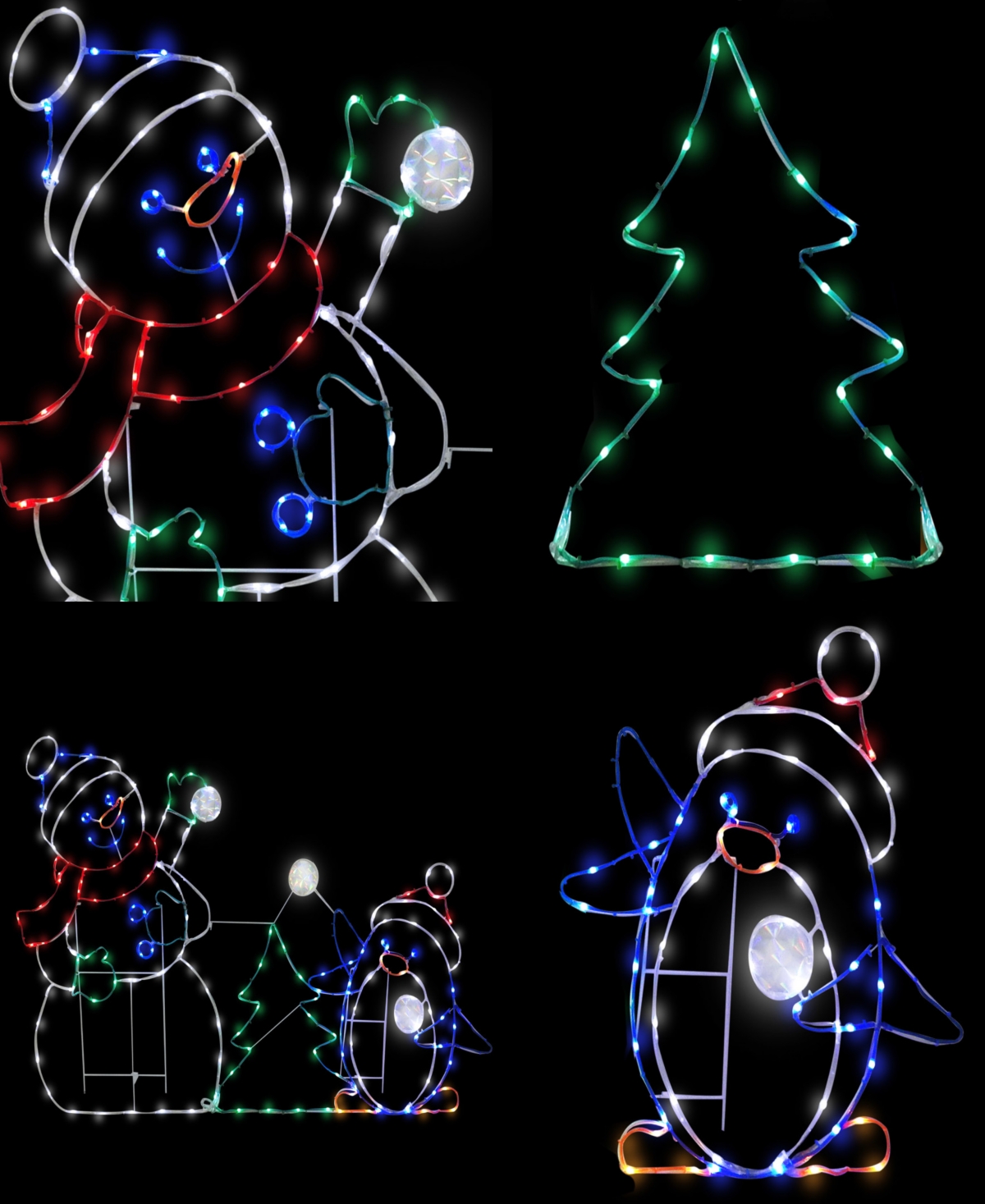 Puleo International 3.5' Snowman with Penguin Outdoor Christmas Decor