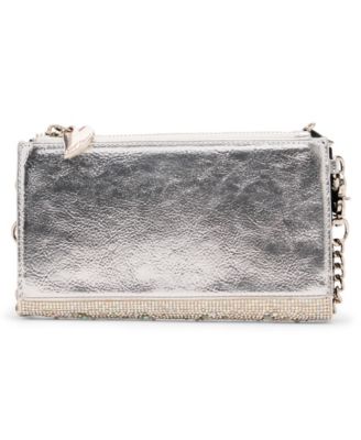 Rhinestone Wallet Crossbody Bag with Phone Pocket