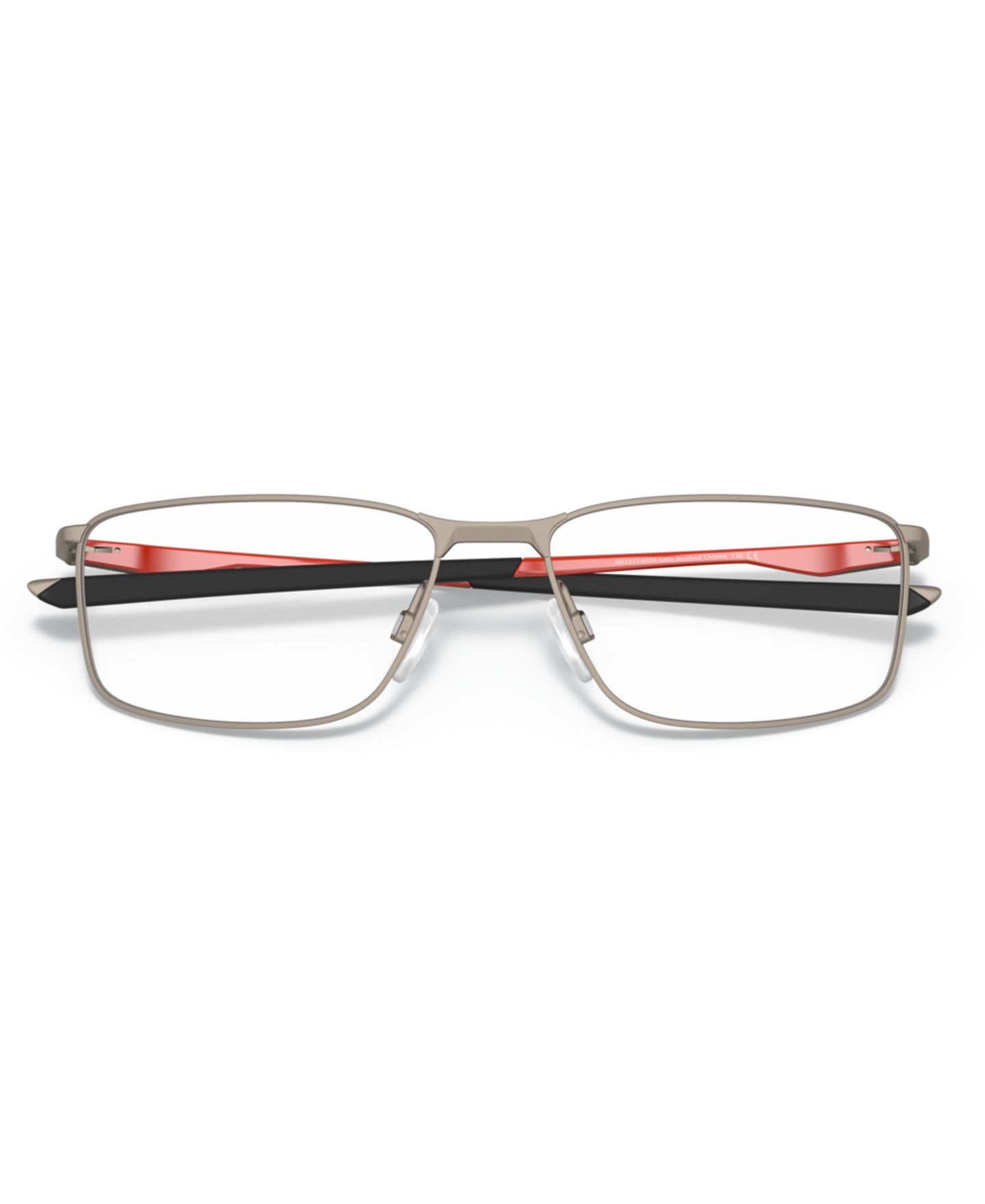 Мужские очки Oakley Man Rectangle Metal OX3217 Socket 5.0 Eyeglasses, цвет: Чёрный — фото 7
