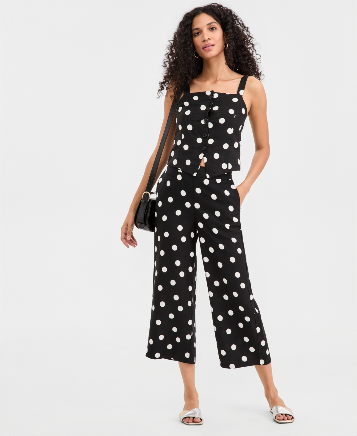 On 34th Women's Polka Dot Button-Front Tank, Macy's Exclusive