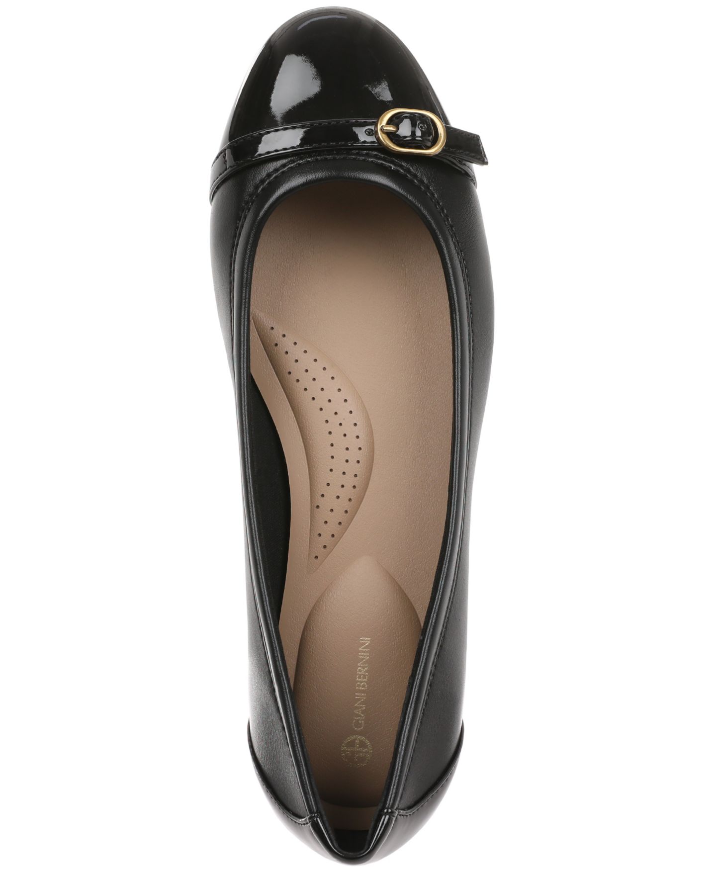 Женские балетки Giani Bernini Carrla Cap Toe Ballet Flats, цвет: Чёрный — фото 4