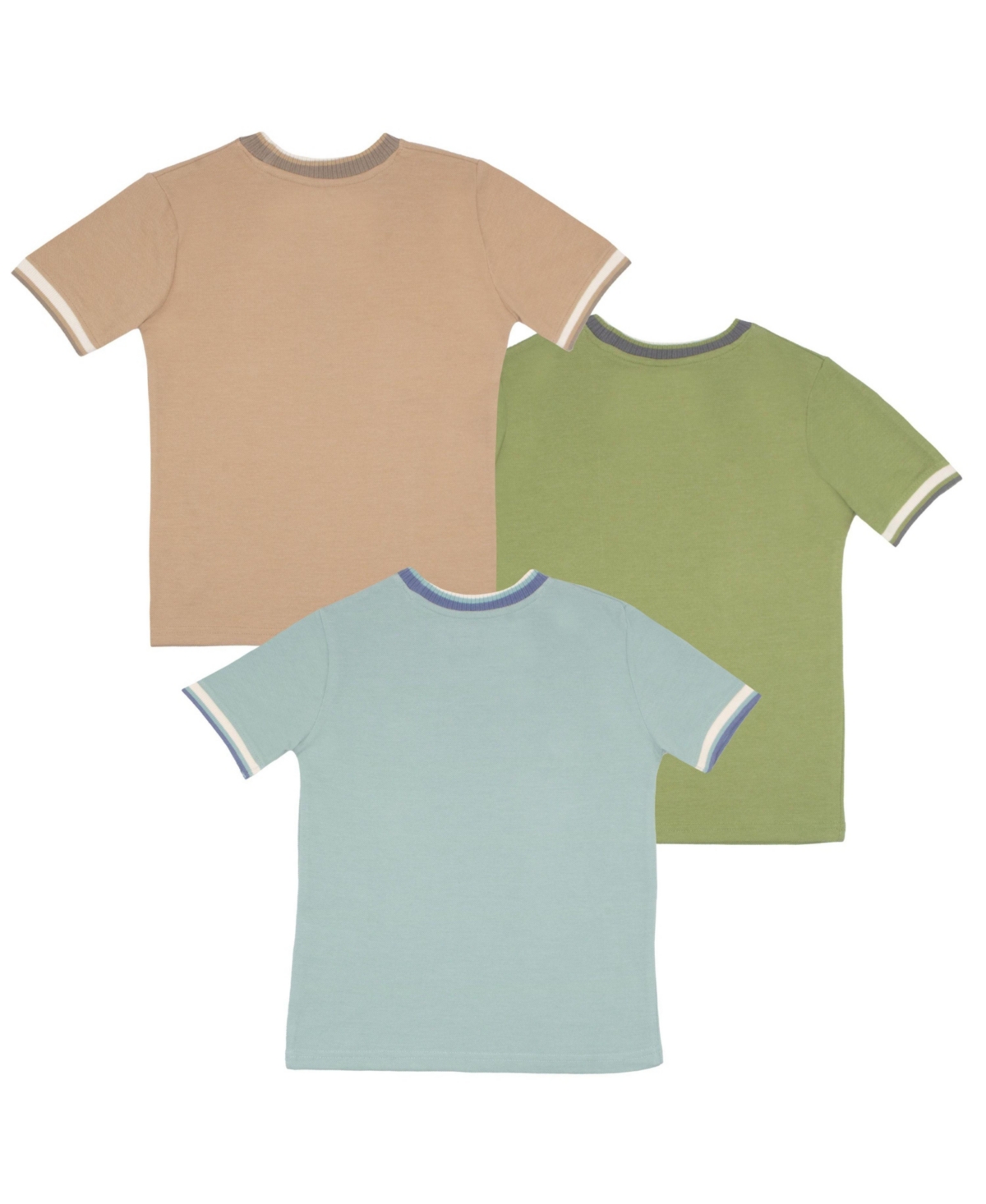 Tommy Bahama Boys 3 Piece Crewneck Ringer Stylish T-Shirt Set