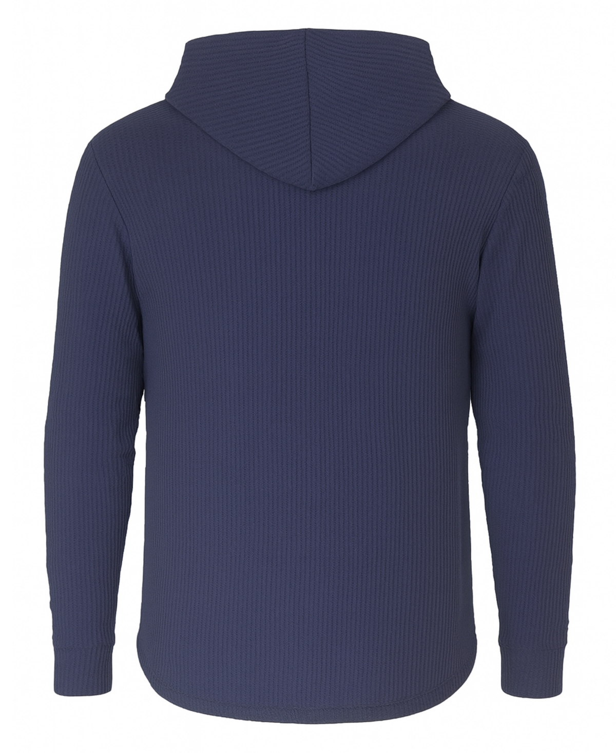 Blue Ice Men's Waffle Knit Thermal Pull-On Hoodie