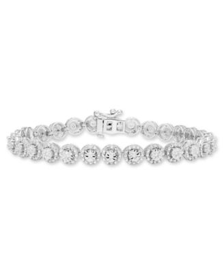 Macy's - Diamond Bracelet (3/8 ct. t.w.) in Sterling Silver
