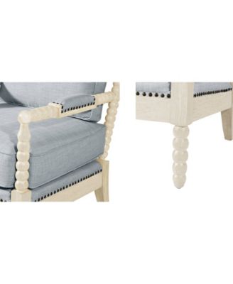 25.5" Solid Wood Frame Turned-wood legs Accent Armchair