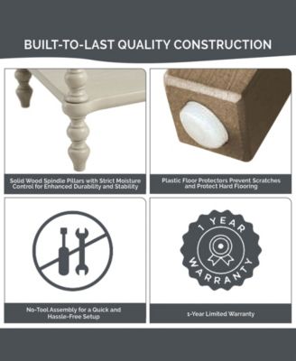 24" Solid Wood Frame Camel Oak Finish Nightstand