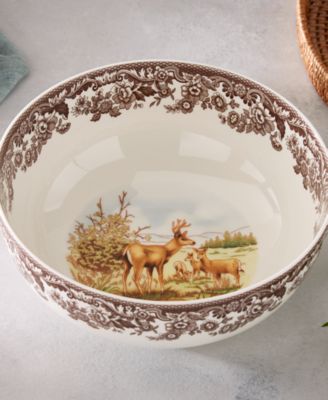 Woodland Deer Serving Bowl