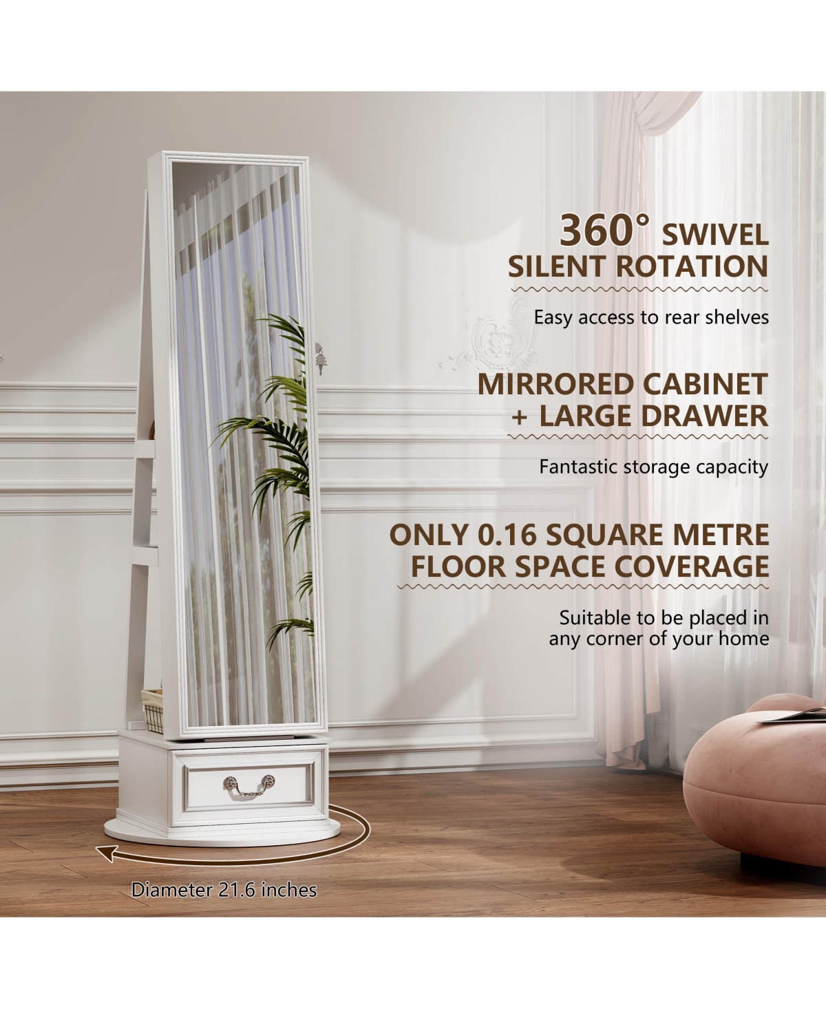 Vlsrka Color Block Full Length Mirror