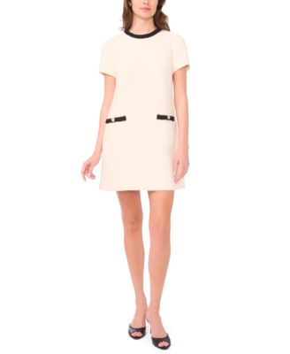 Women's Short-Sleeve Tweed Dress