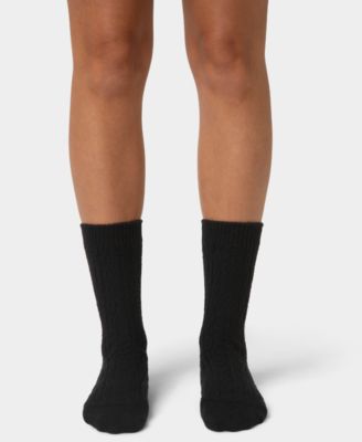 Women's 2-Pack Knit Diamond Crew Socks