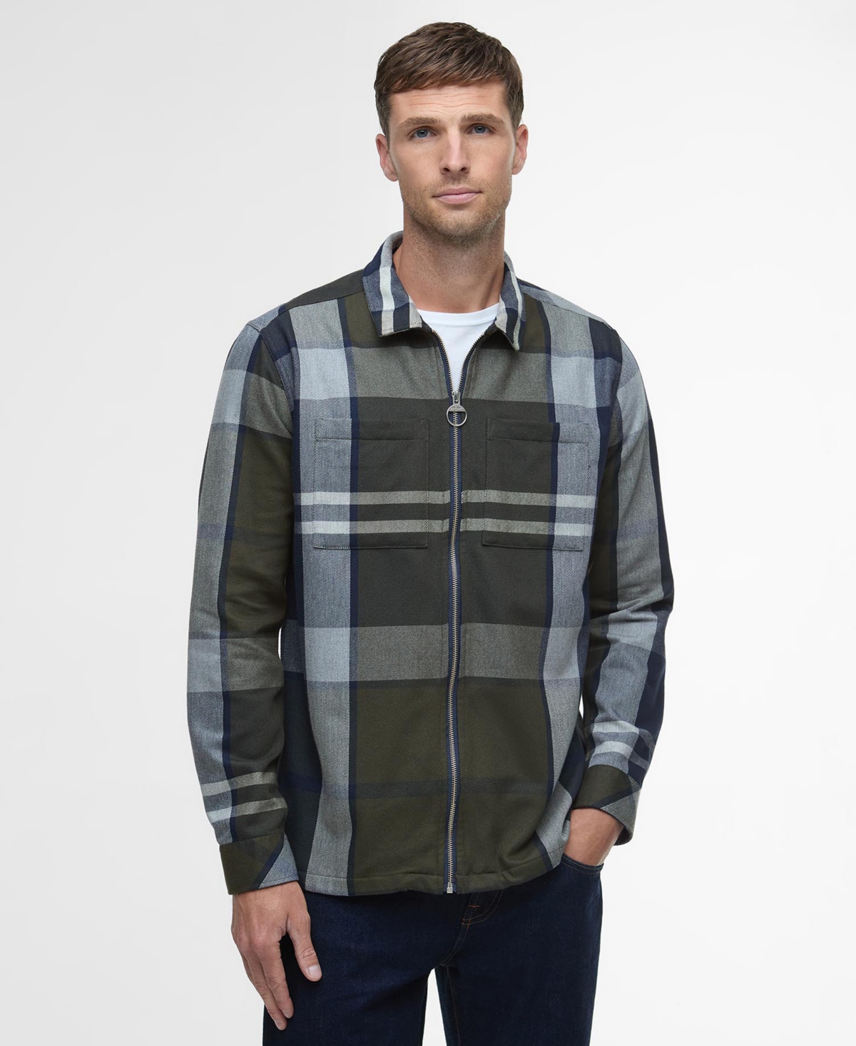 Barbour Men's Lannich Tailored Fit Tartan Overshirt In Multi