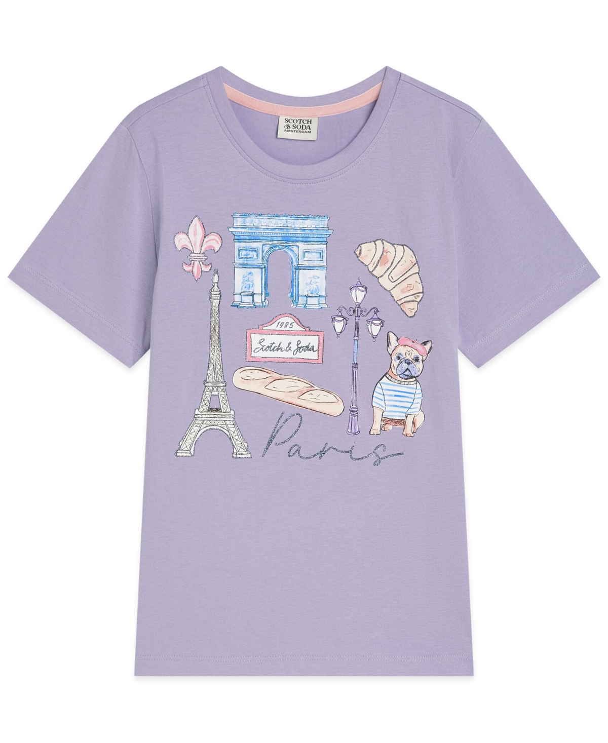 Scotch & Soda Girls 4-6X Paris Graphic Short-Sleeve T-Shirt