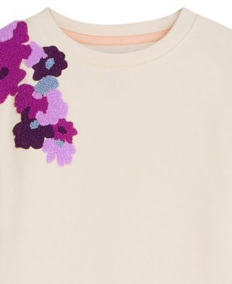 Girls' 7-16 Fashion Long-Sleeve Pull-On Sweatshirt