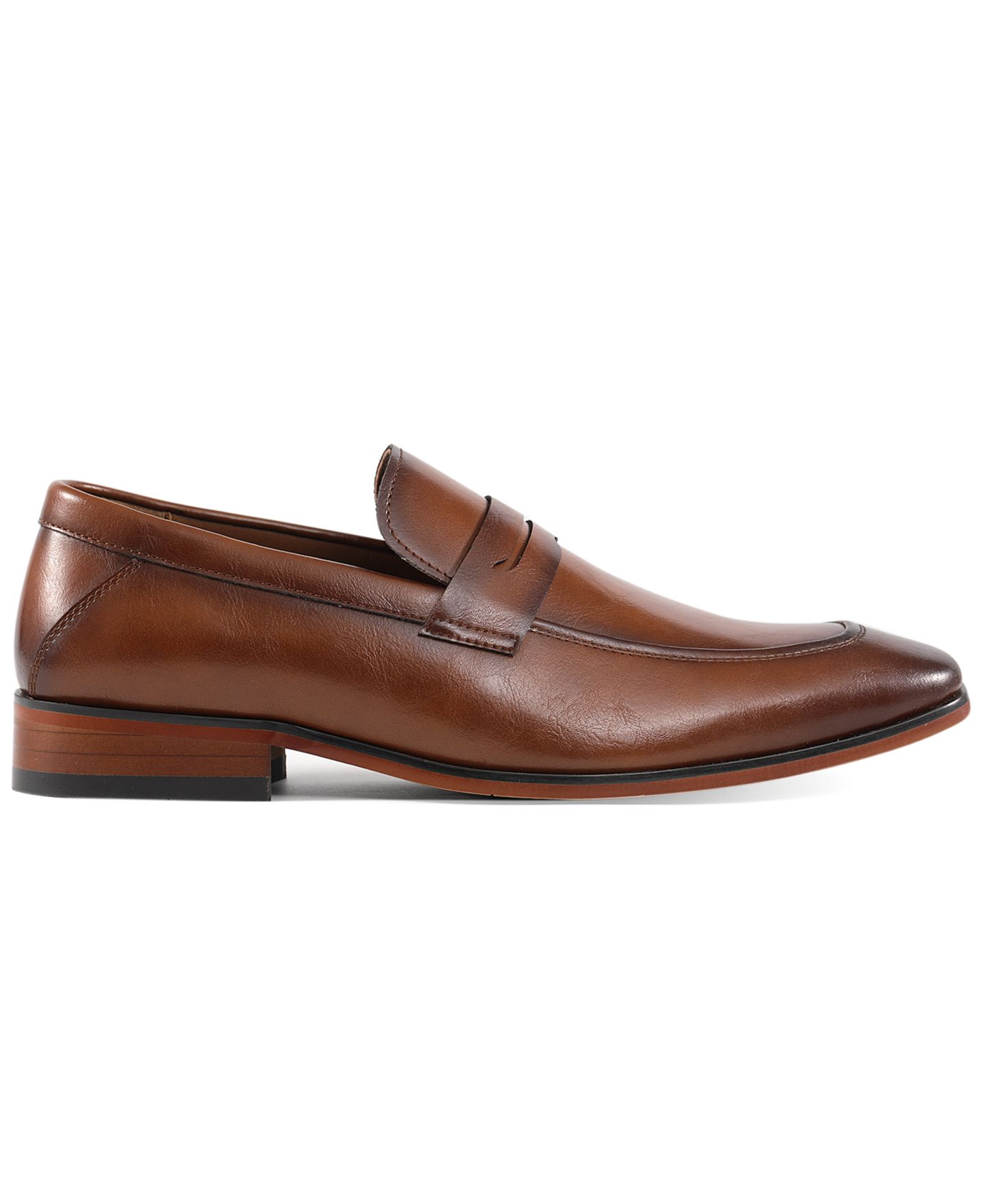Мужские туфли GUESS Symon Slip-On Tapered Toe Dress Shoes, цвет: Тёмный натуральный — фото 2