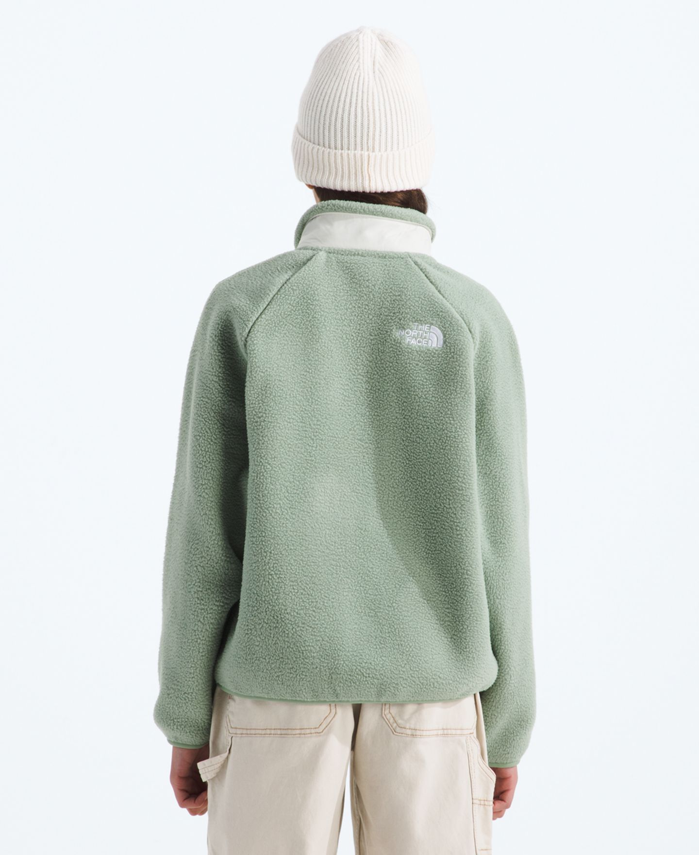 Куртка The North Face Yumiori Full Zipper Jacket для девочек, цвет: Сланцевый мох / Белый дюнный — фото 3