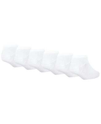 Girls' 4-7 Metallic Swoosh Low Socks, 6-Pack