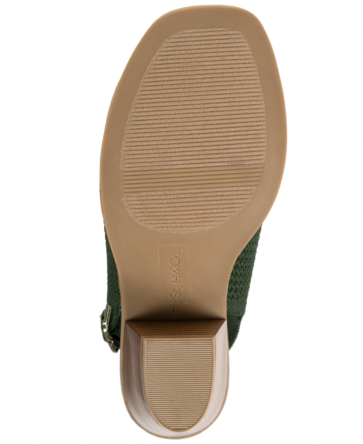 Style & Co . Women's Fayee Knit Sandals, Macy's Exclusive In Green