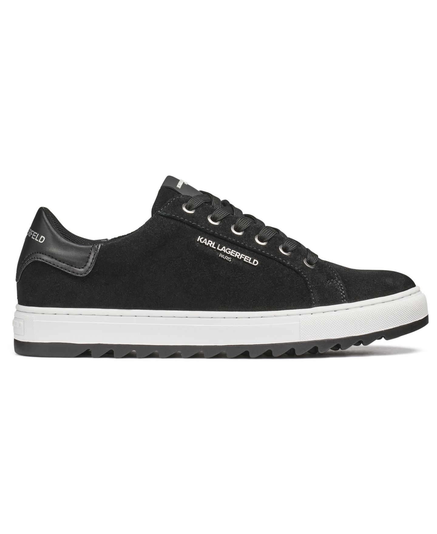 Мужские кроссовки KARL LAGERFELD PARIS Round Toe Lace-Up, цвет: Чёрный — фото 2