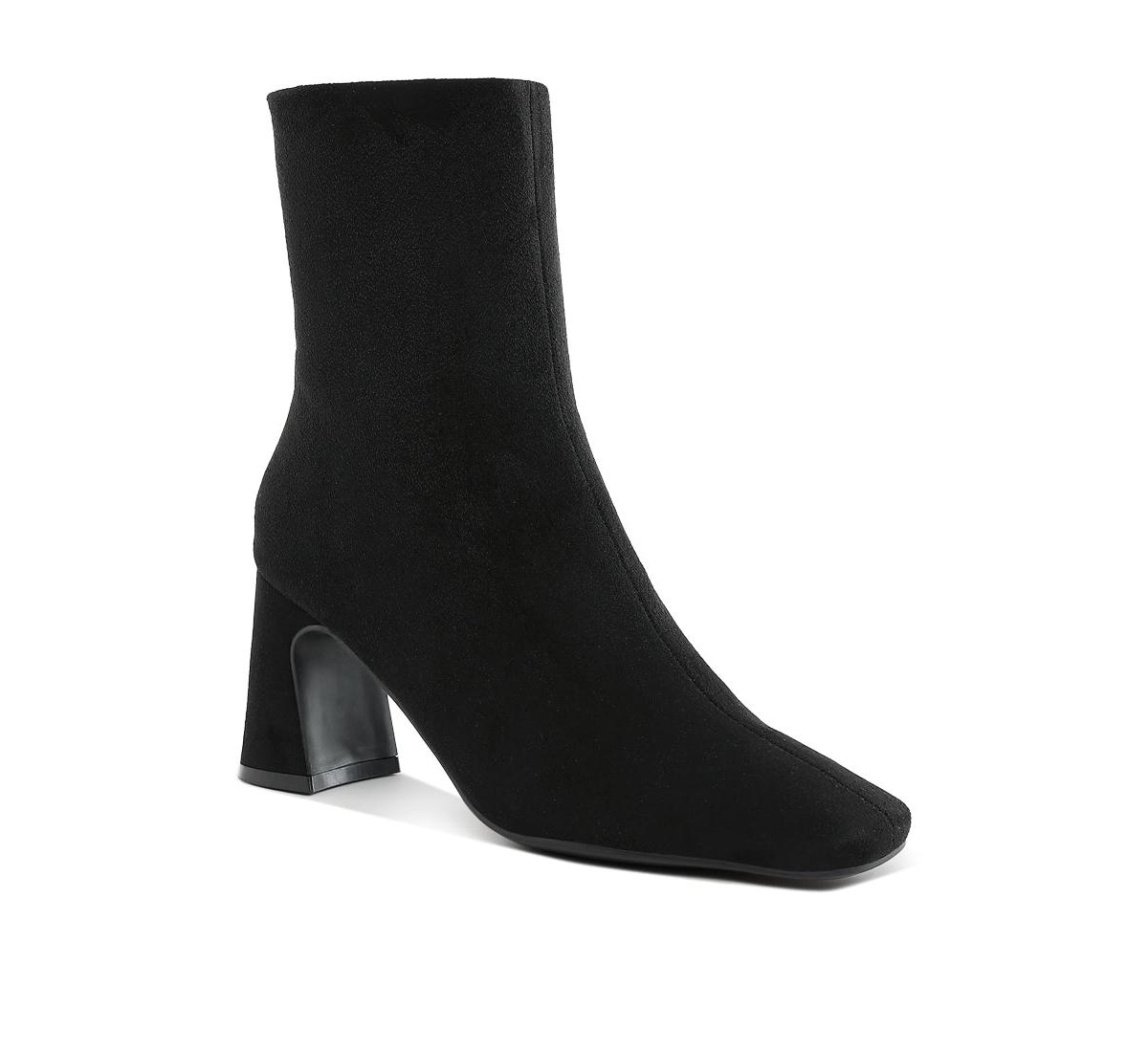 Dimri Square Toe Microfiber Ankle Boots Women