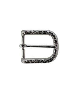 Men's 30mm Italian Rippled Textured Solid Brass Harness Belt Buckle