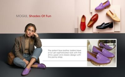 Womens Mogul Penny Strap Detail s Loafer