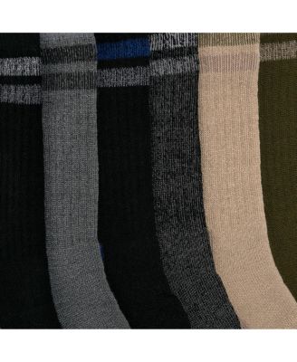 Men's 6 Pack Heat Retainer Crew Socks
