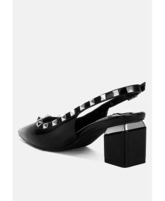 Womens Hiral Stud Embellished Slingback Sandals