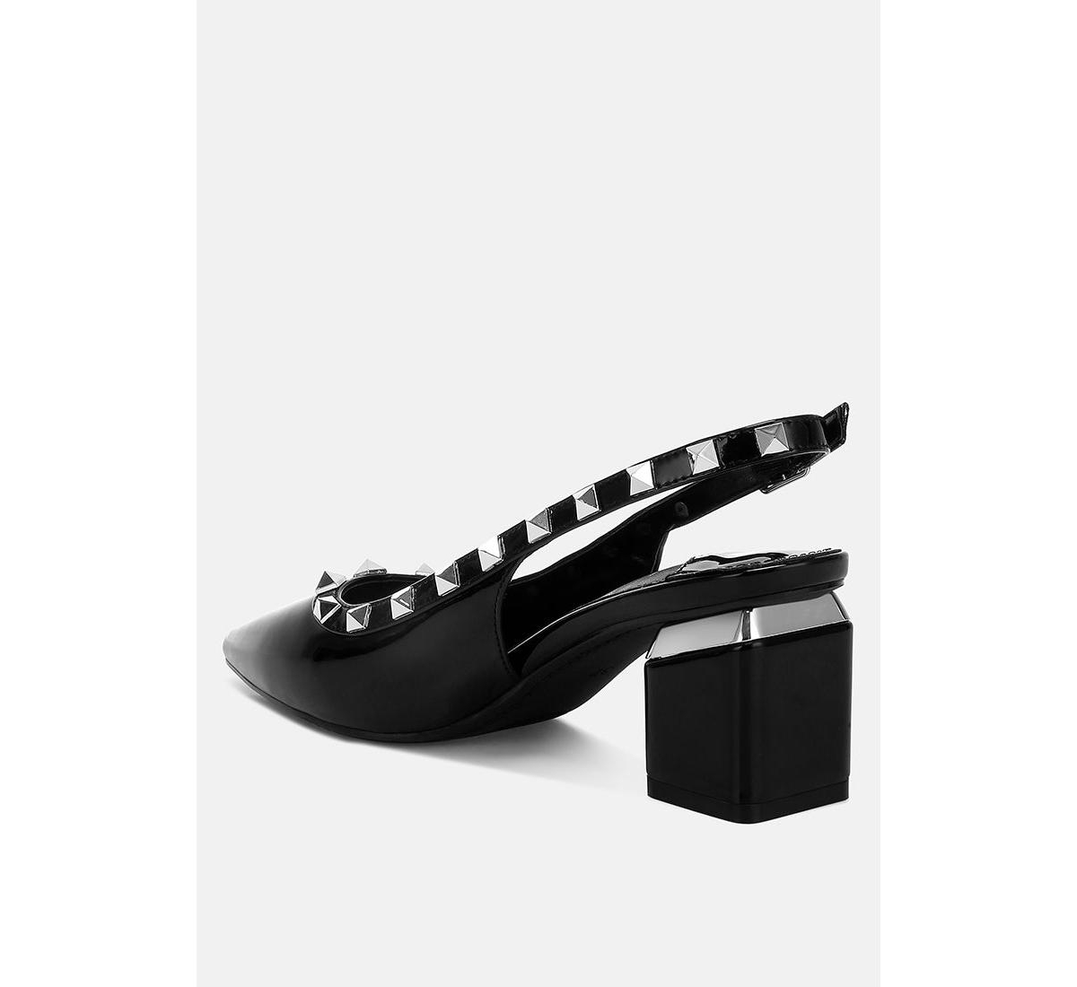 Hiral Stud Embellished Slingback Sandals Women