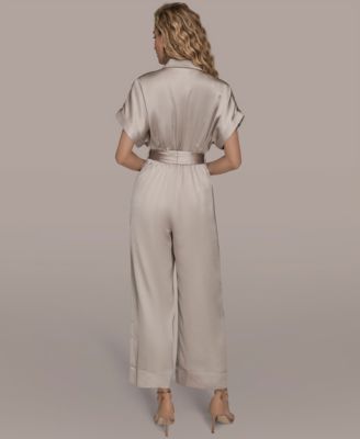 Women's Satin Wide Leg Jumpsuit