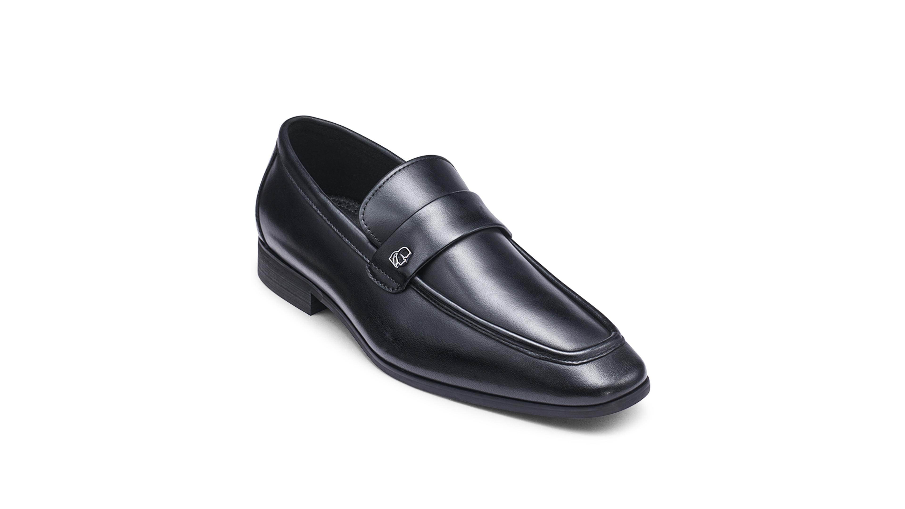Leather Banded Slip On Loafer With Side Karl