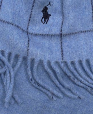 Men's Reversible Windowpane Scarf