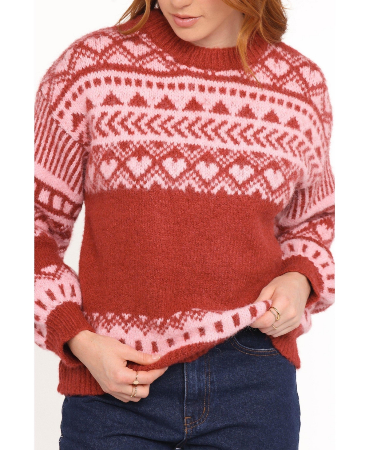 Petal and Pup Women's Zinnia Fairisle Knit Sweater