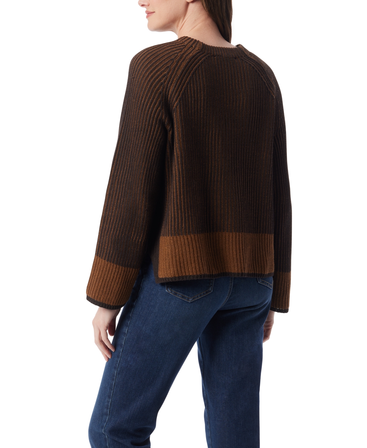 Gloria Vanderbilt Women's Round Neck Sweater In Brown