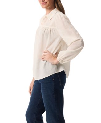 Women's Carmen Long-Sleeve Woven Top