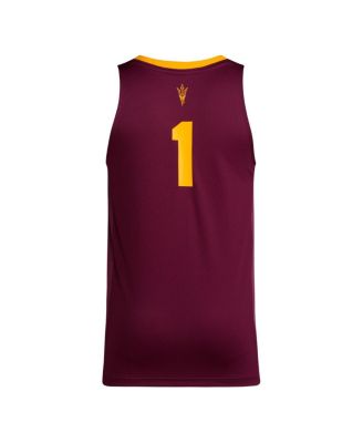 Men's 1 Maroon Arizona State Sun Devils Replica Swingman Jersey