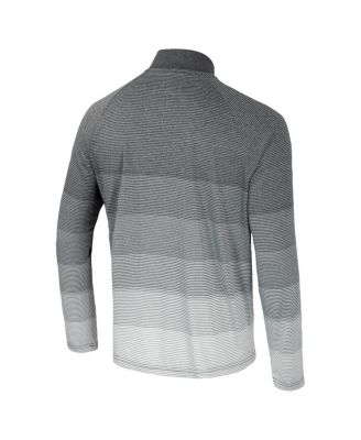Men's Gray Texas A&M Aggies AI Striped Mesh Quarter-Zip Raglan Windshirt Jacket