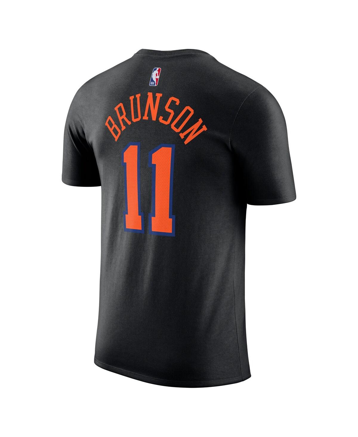 Jordan Men's And Women's Jalen Brunson Black New York Knicks Name Number T-shirt In Black