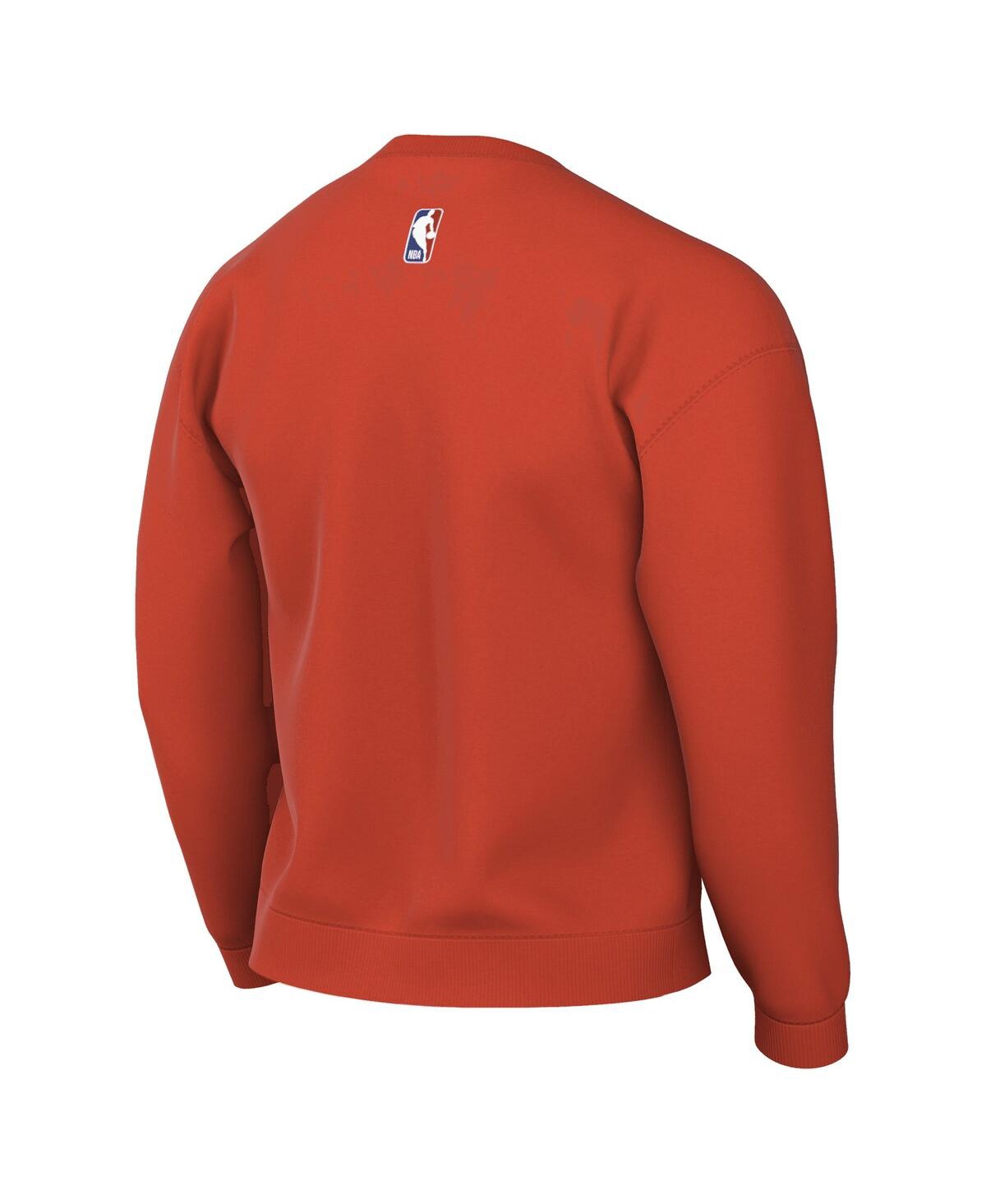 Jordan Men's Orange Oklahoma City Thunder Statement Edition Sweatshirt In Red