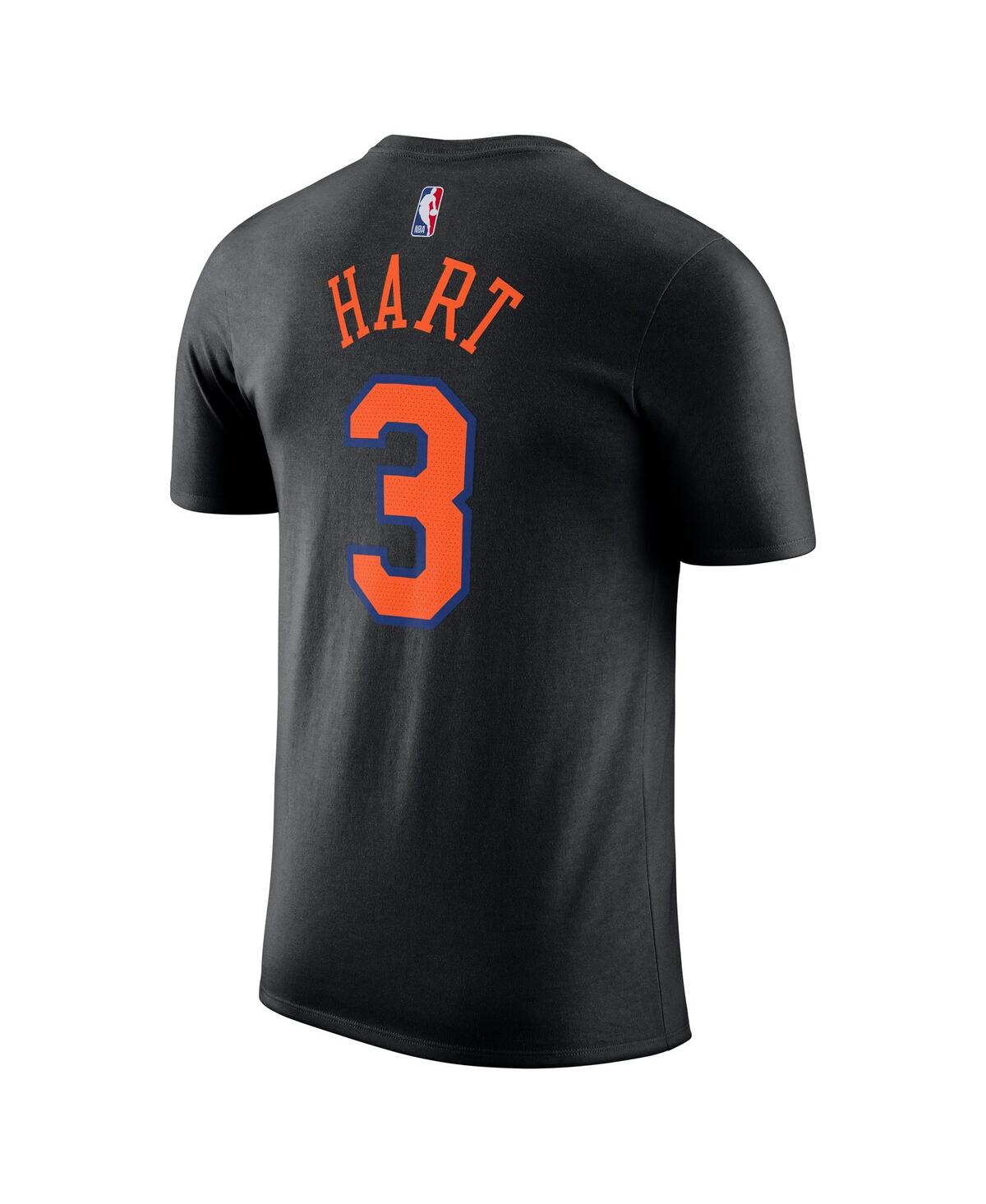 Jordan Men's And Women's Josh Hart Black New York Knicks Name Number T-shirt In Multi