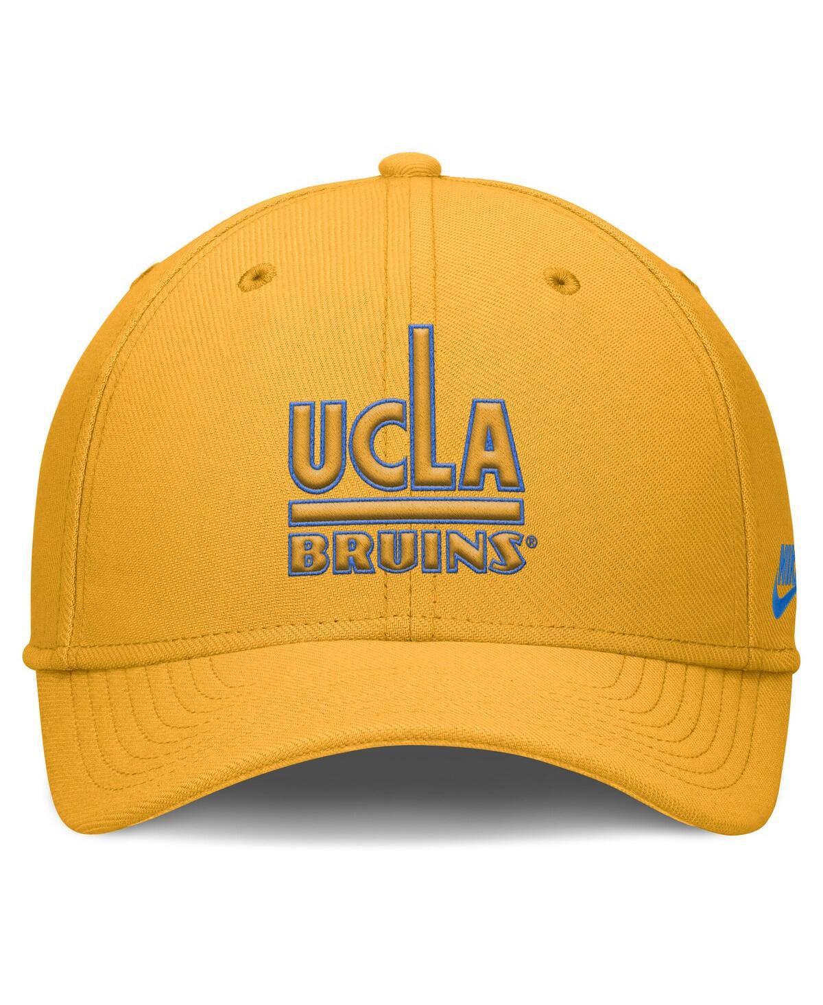 Nike Men's Gold Ucla Bruins Rise Academic Dri-fit Flex Hat