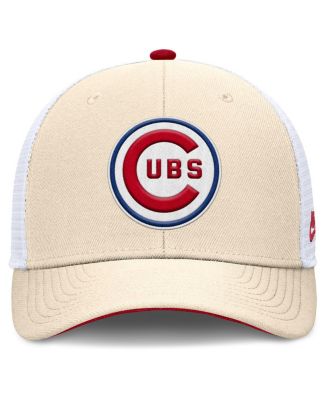Men's Natural Chicago Cubs Cooperstown Collection Dri-FIT Rise Trucker Adjustable Hat