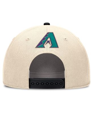 Men's Natural/Black Arizona Diamondbacks Cooperstown Collection Rise Adjustable Hat