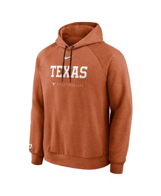 Men's Texas Orange Texas Longhorns 2025 Courtside Basketball Practice Raglan Dri-FIT Hoodie