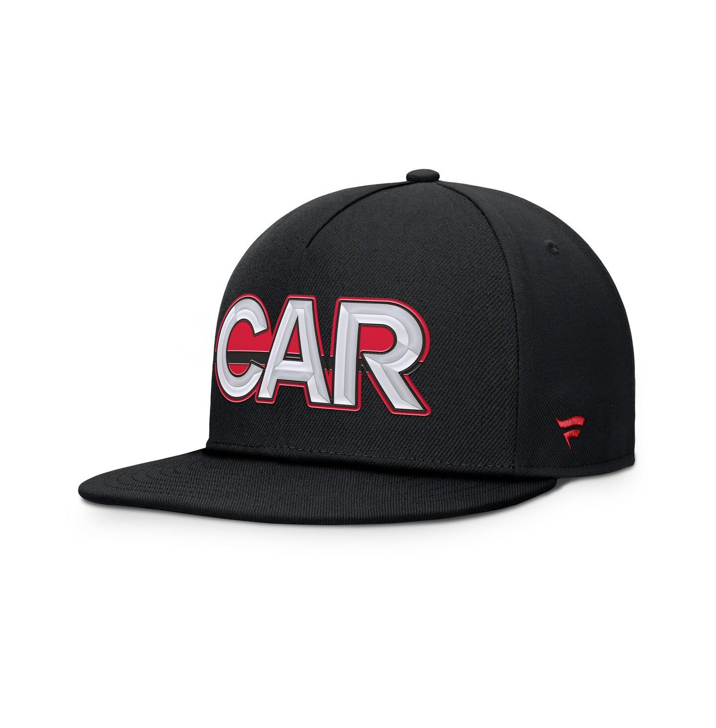 Мужская кепка Fanatics Black Carolina Hurricanes Authentic Pro Rink Team Code Snapback Hat — фото 3