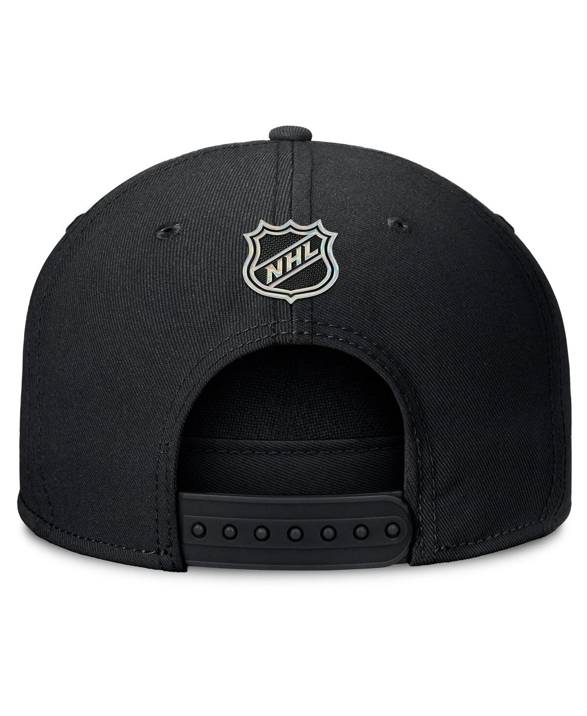 Fanatics Men's Black New Jersey Devils Authentic Pro Rink Team Code Snapback Hat In Black