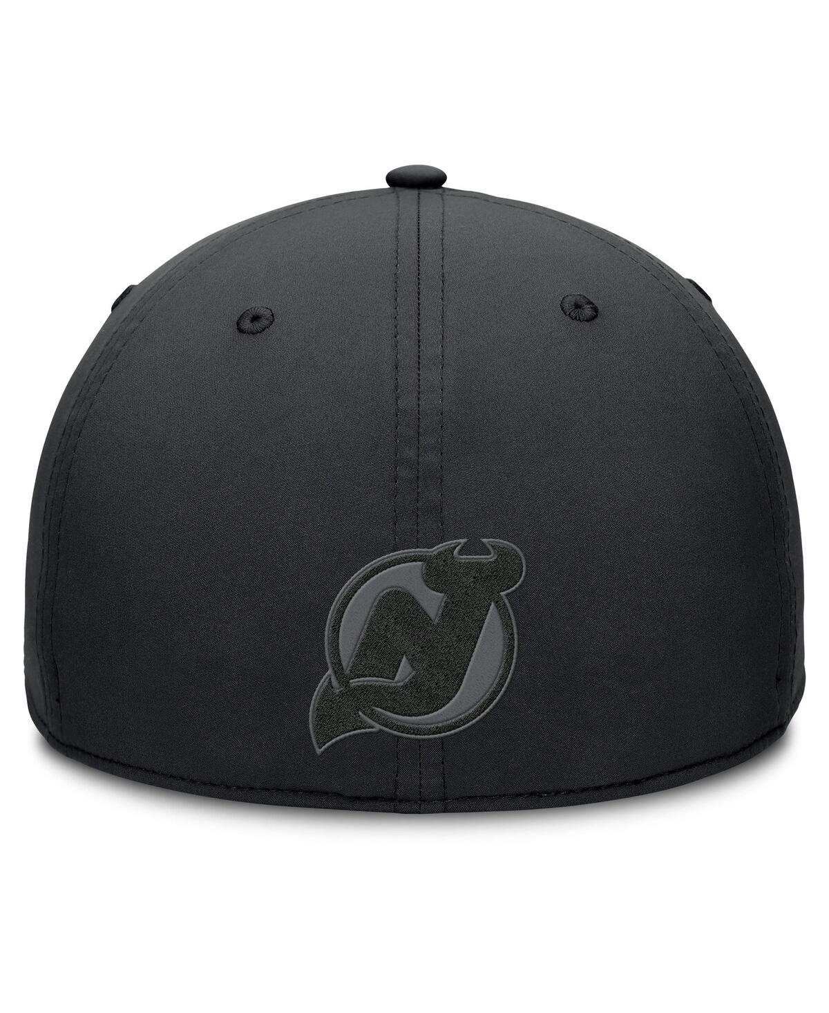 Fanatics Men's Black New Jersey Devils Authentic Pro Road Team Code Flex Hat In Black