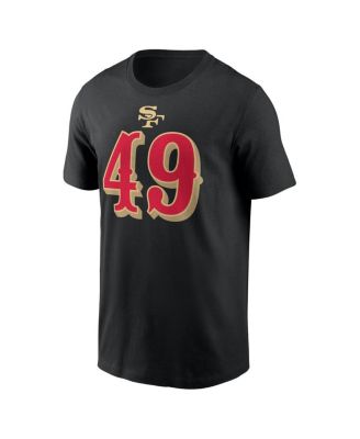 Men's The Faithful Black San Francisco 49ers 2025 Rivalries Collection Name Number T-Shirt