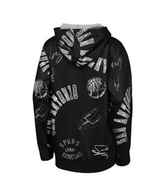Big Boys and Girls Black San Antonio Spurs Moving Violation Hoodie